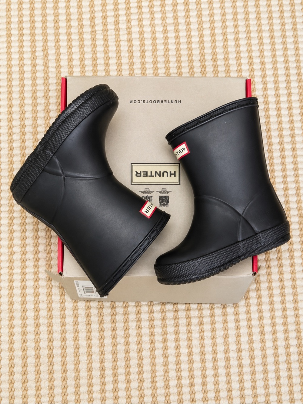 Hunter Kids First Classic Rain Boots Black Size 6 Toddler
